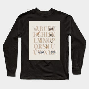 Alphabet animals Long Sleeve T-Shirt